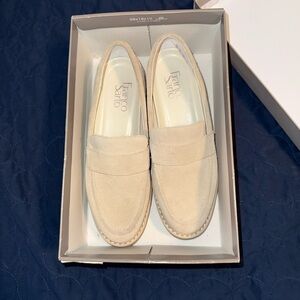 Franco Sarto Cream Slip-On Loafers